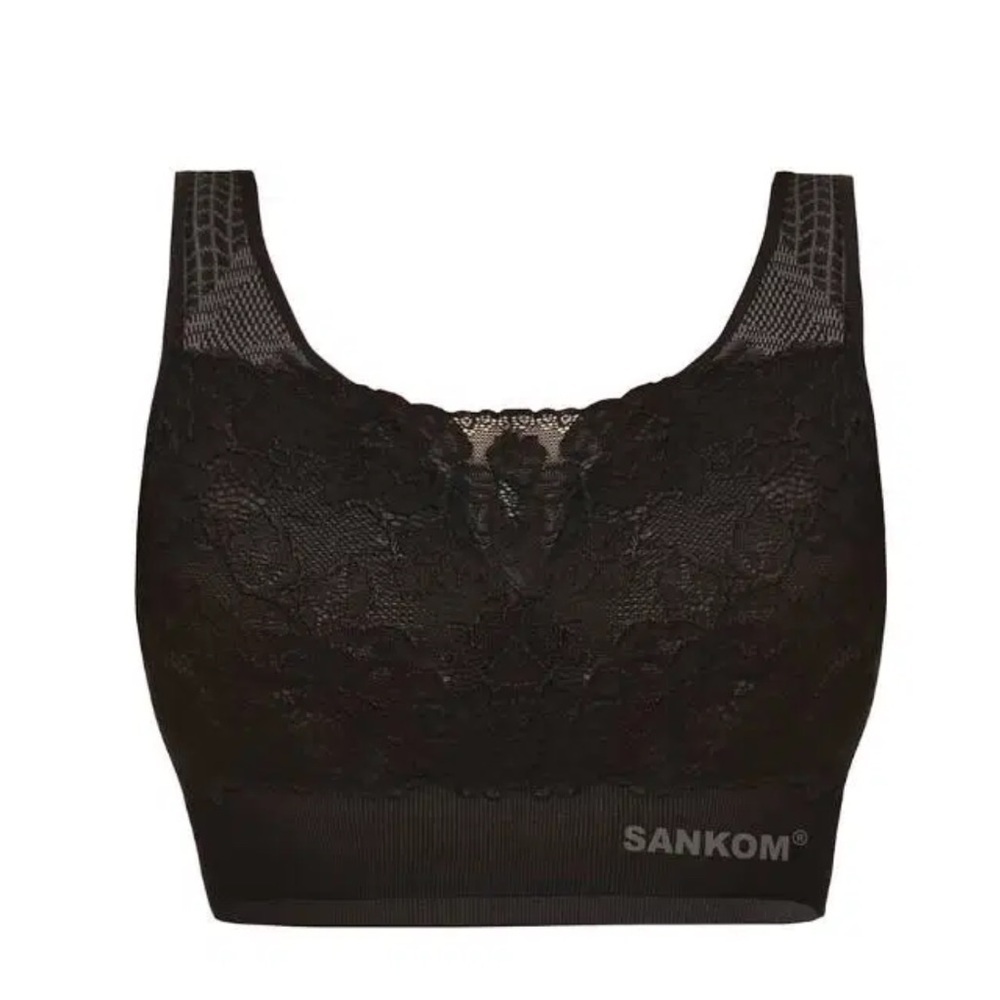 Sankom Black Lace Sports Bra L/XL